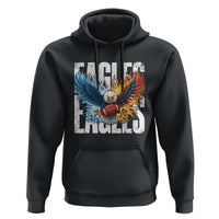 Eagles Football Hoodie Patriotic Eagle American Flag Gift - Wonder Print Shop