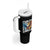 Eagles Football Tumbler With Handle Patriotic Eagle American Flag Gift - Wonder Print Shop