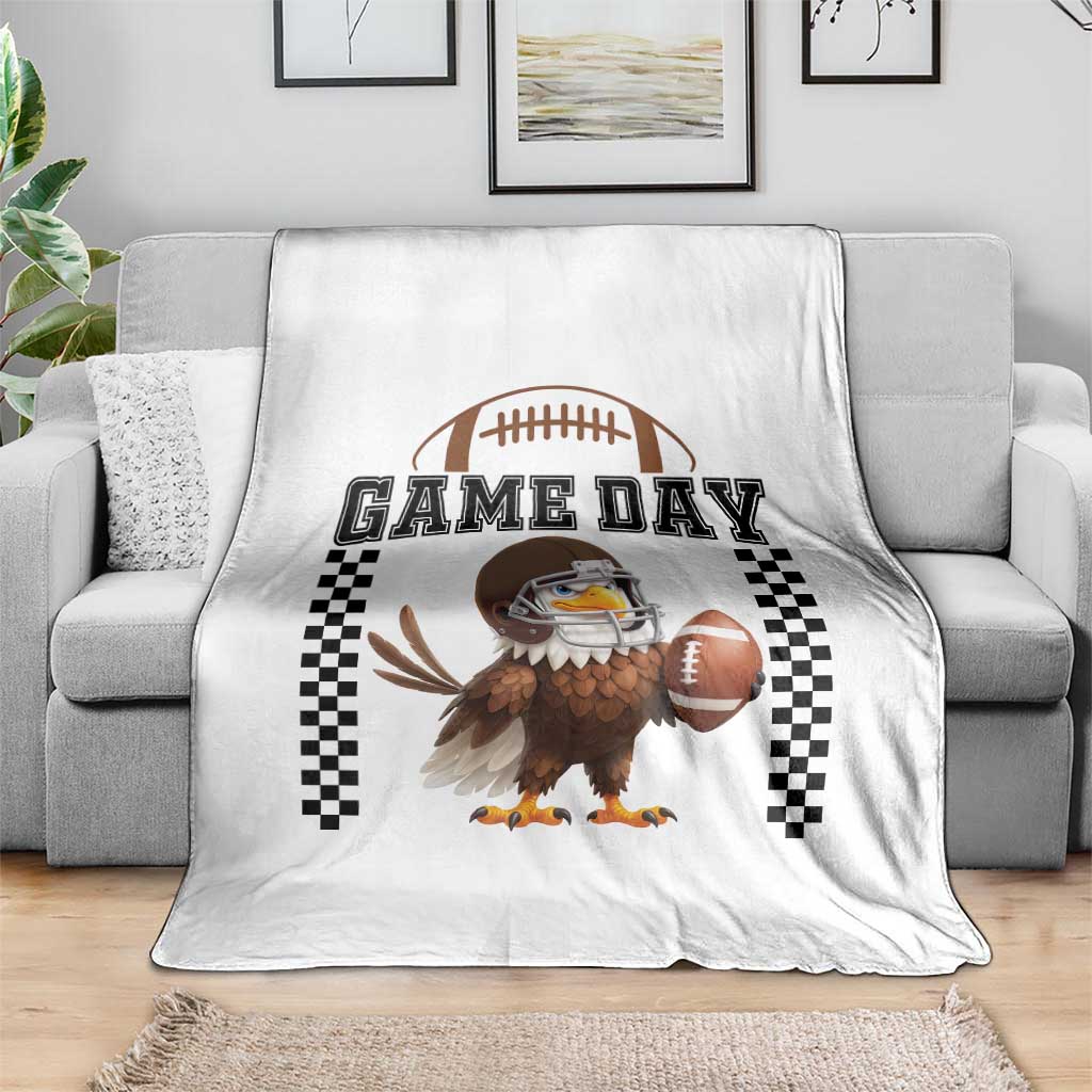 Eagle Football Throw Blanket Game Day Humor Gift - Wonder Print Shop