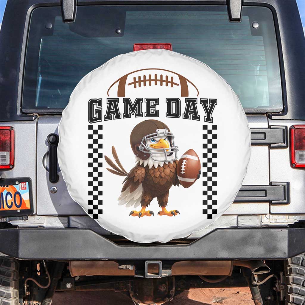 Eagle Football Spare Tire Cover Game Day Humor Gift - Wonder Print Shop