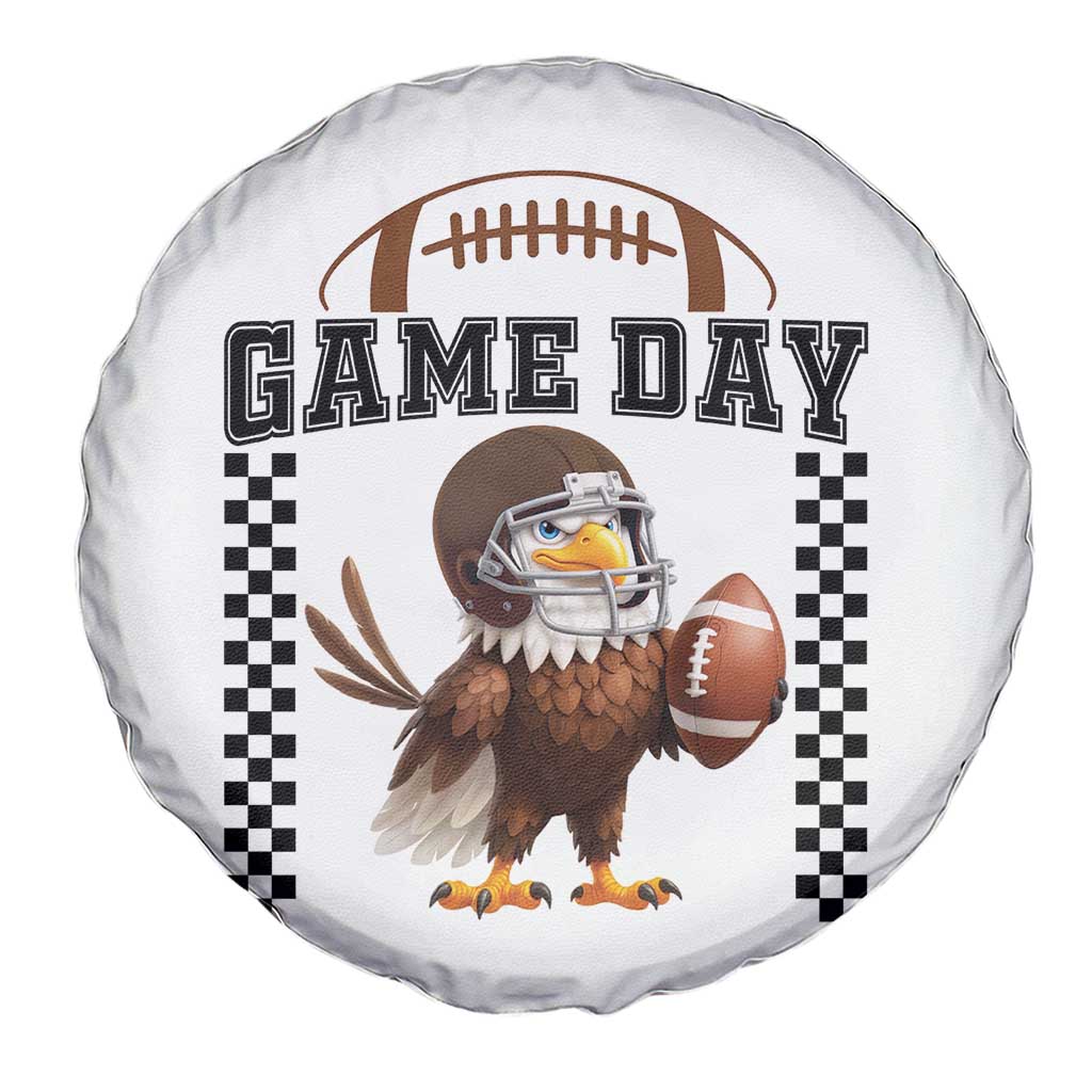 Eagle Football Spare Tire Cover Game Day Humor Gift - Wonder Print Shop