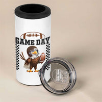 Eagle Football 4 in 1 Can Cooler Tumbler Game Day Humor Gift - Wonder Print Shop
