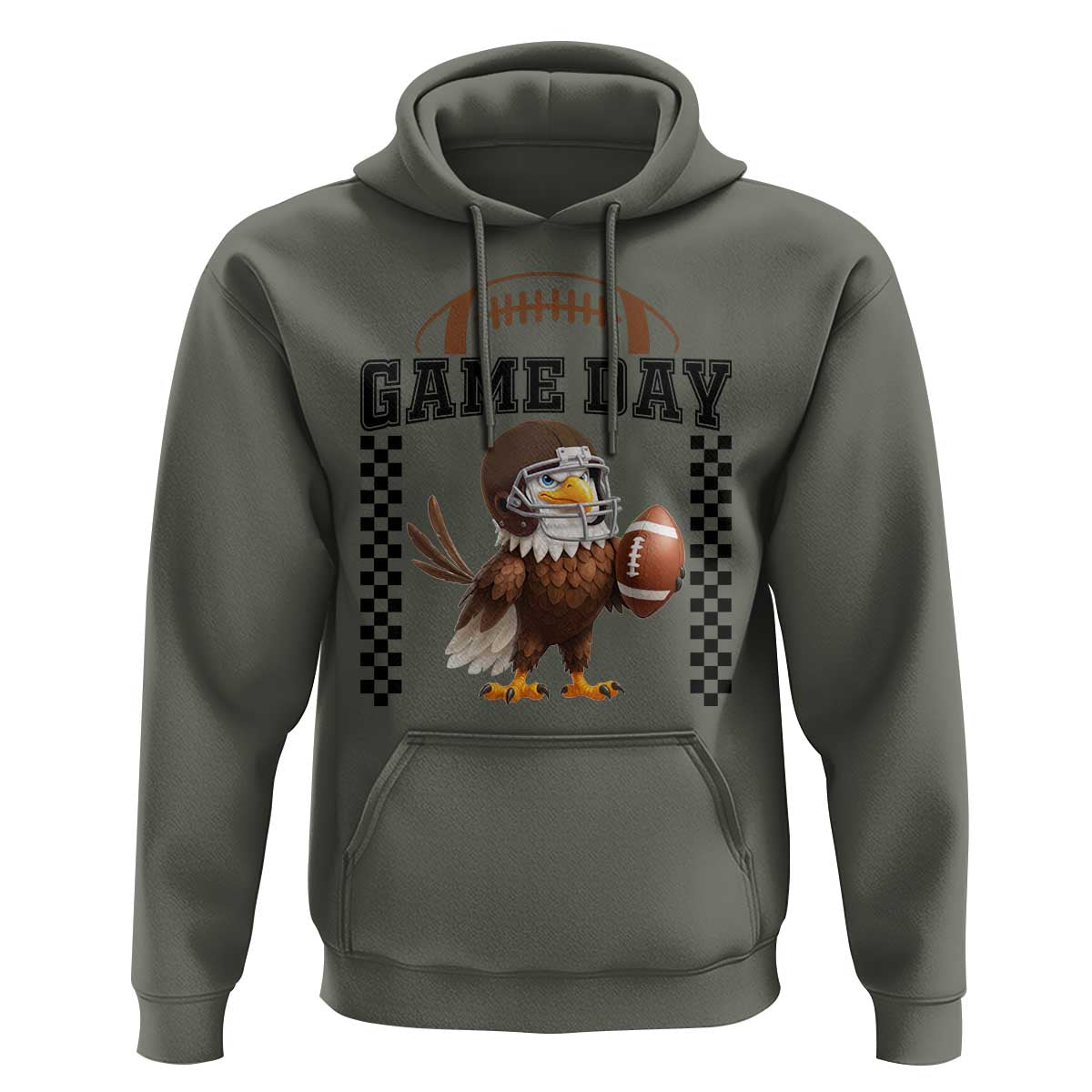 Eagle Football Hoodie Game Day Humor Gift - Wonder Print Shop