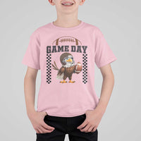 Eagle Football T Shirt For Kid Game Day Humor Gift - Wonder Print Shop