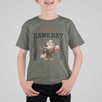 Eagle Football T Shirt For Kid Game Day Humor Gift - Wonder Print Shop