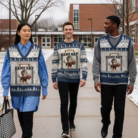 Eagle Football V-Neck Knit Sweater Vest Game Day Humor Gift - Wonder Print Shop