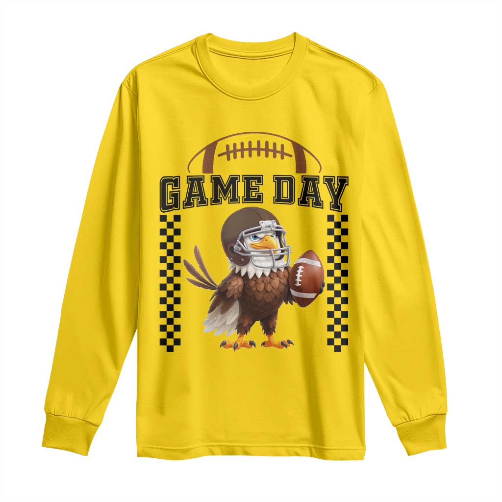 Eagle Football Long Sleeve Shirt Game Day Humor Gift - Wonder Print Shop
