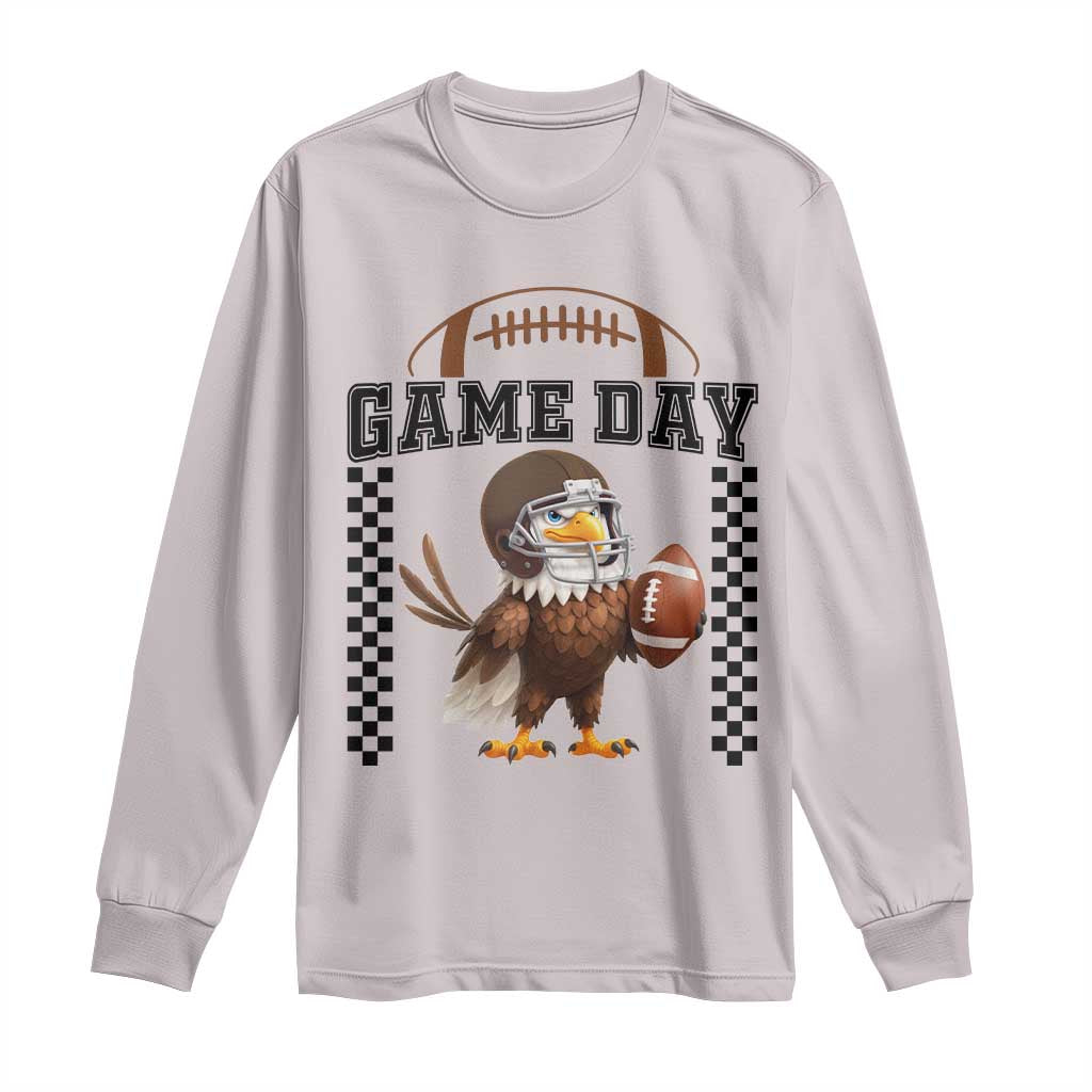 Eagle Football Long Sleeve Shirt Game Day Humor Gift - Wonder Print Shop