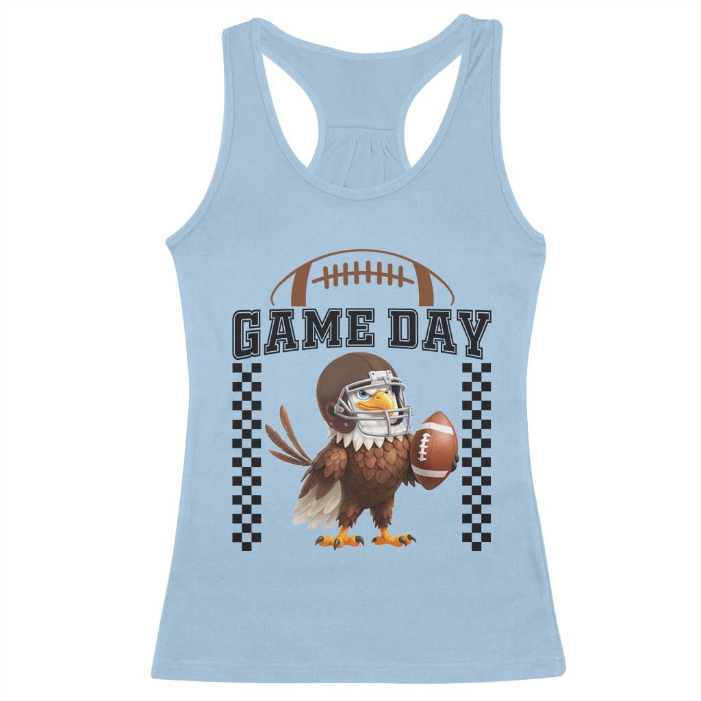 Eagle Football Racerback Tank Top Game Day Humor Gift - Wonder Print Shop