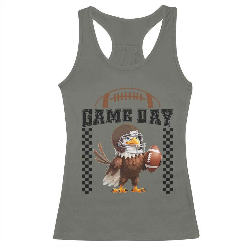 Eagle Football Racerback Tank Top Game Day Humor Gift - Wonder Print Shop
