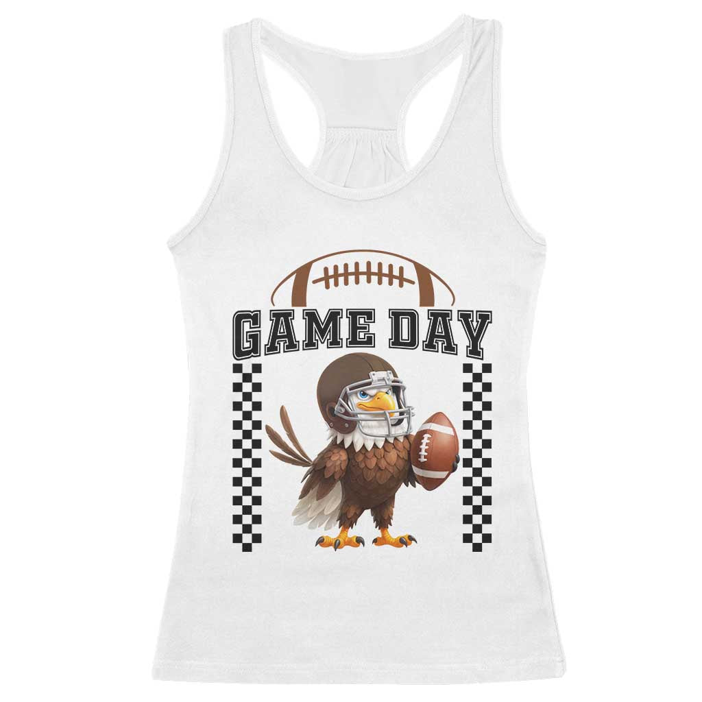 Eagle Football Racerback Tank Top Game Day Humor Gift - Wonder Print Shop