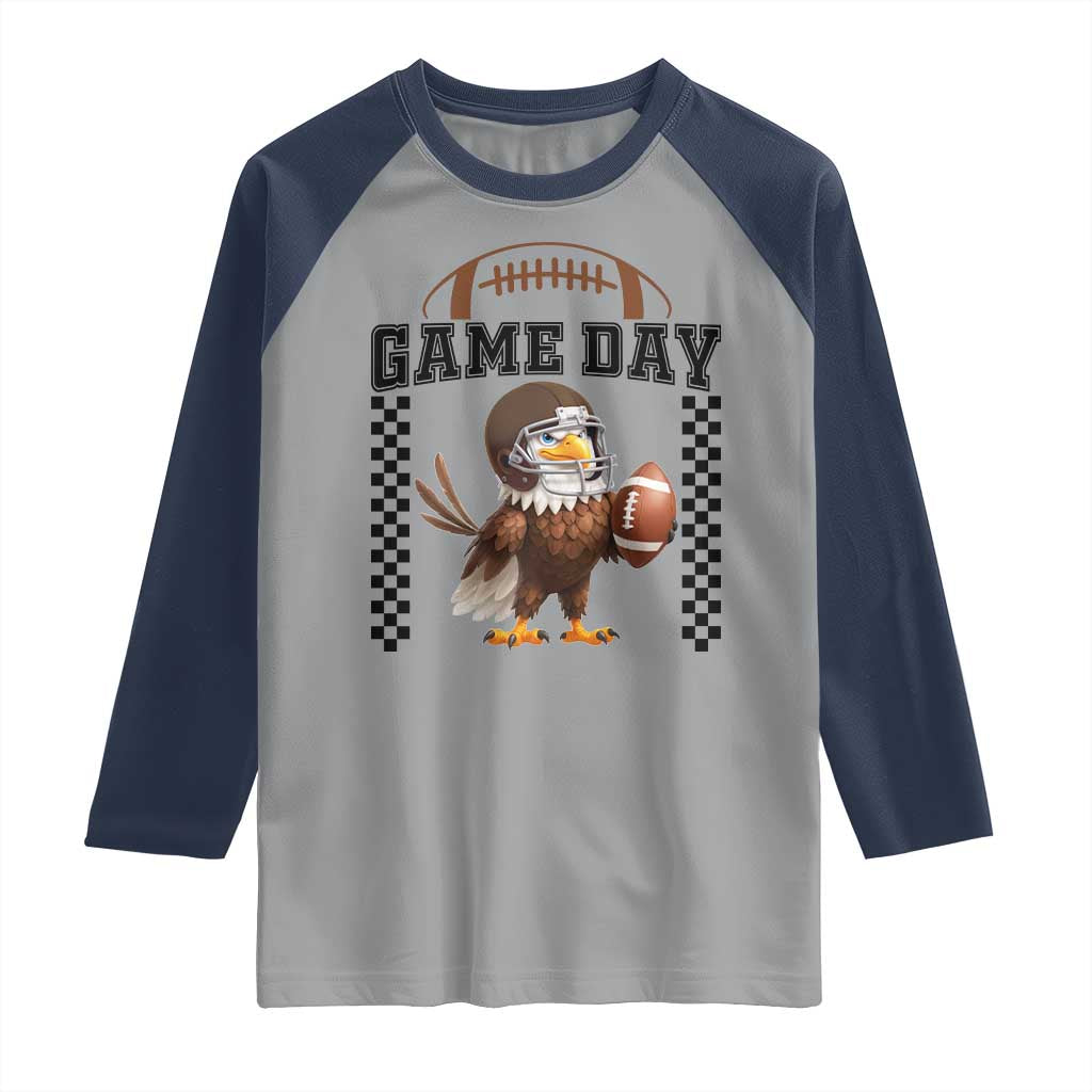 Eagle Football Raglan Shirt Game Day Humor Gift - Wonder Print Shop