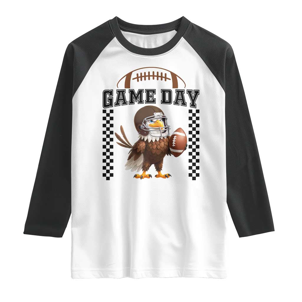 Eagle Football Raglan Shirt Game Day Humor Gift - Wonder Print Shop