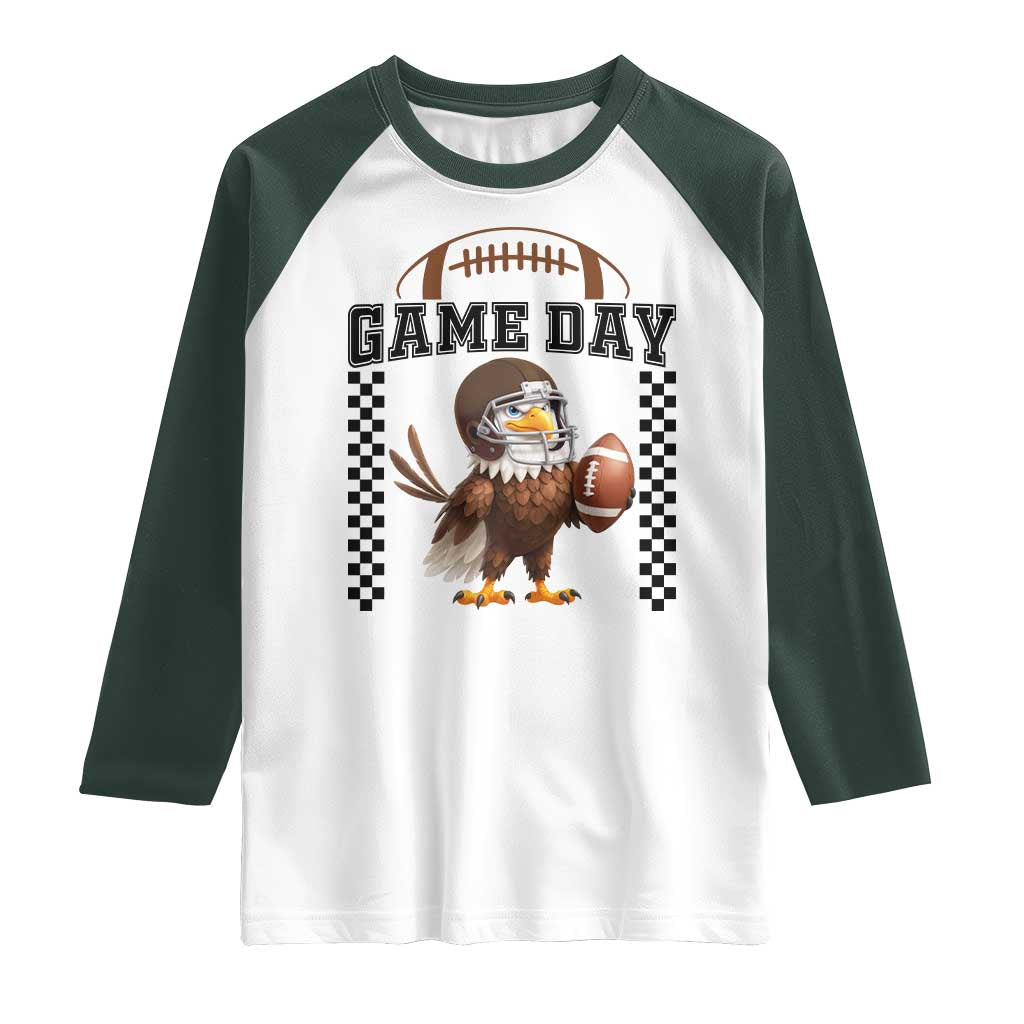 Eagle Football Raglan Shirt Game Day Humor Gift - Wonder Print Shop
