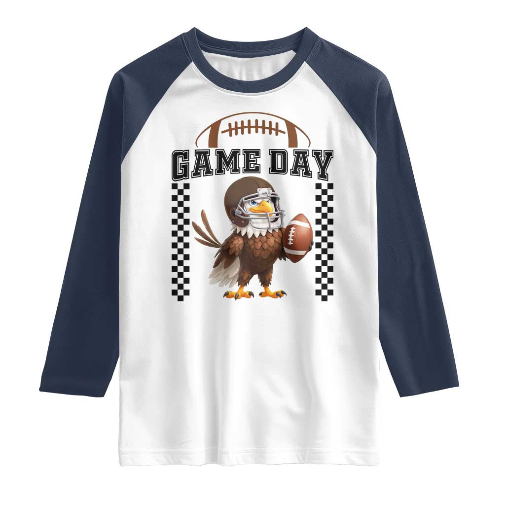 Eagle Football Raglan Shirt Game Day Humor Gift - Wonder Print Shop