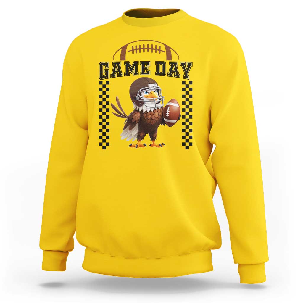 Eagle Football Sweatshirt Game Day Humor Gift - Wonder Print Shop