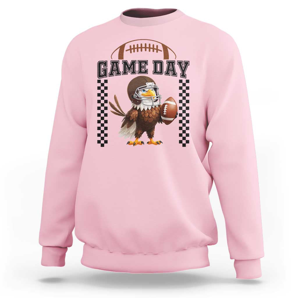 Eagle Football Sweatshirt Game Day Humor Gift - Wonder Print Shop