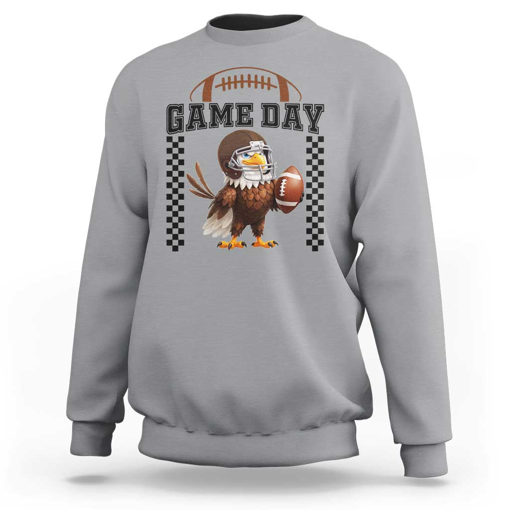 Eagle Football Sweatshirt Game Day Humor Gift - Wonder Print Shop