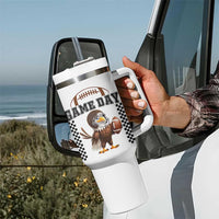 Eagle Football Tumbler With Handle Game Day Humor Gift - Wonder Print Shop