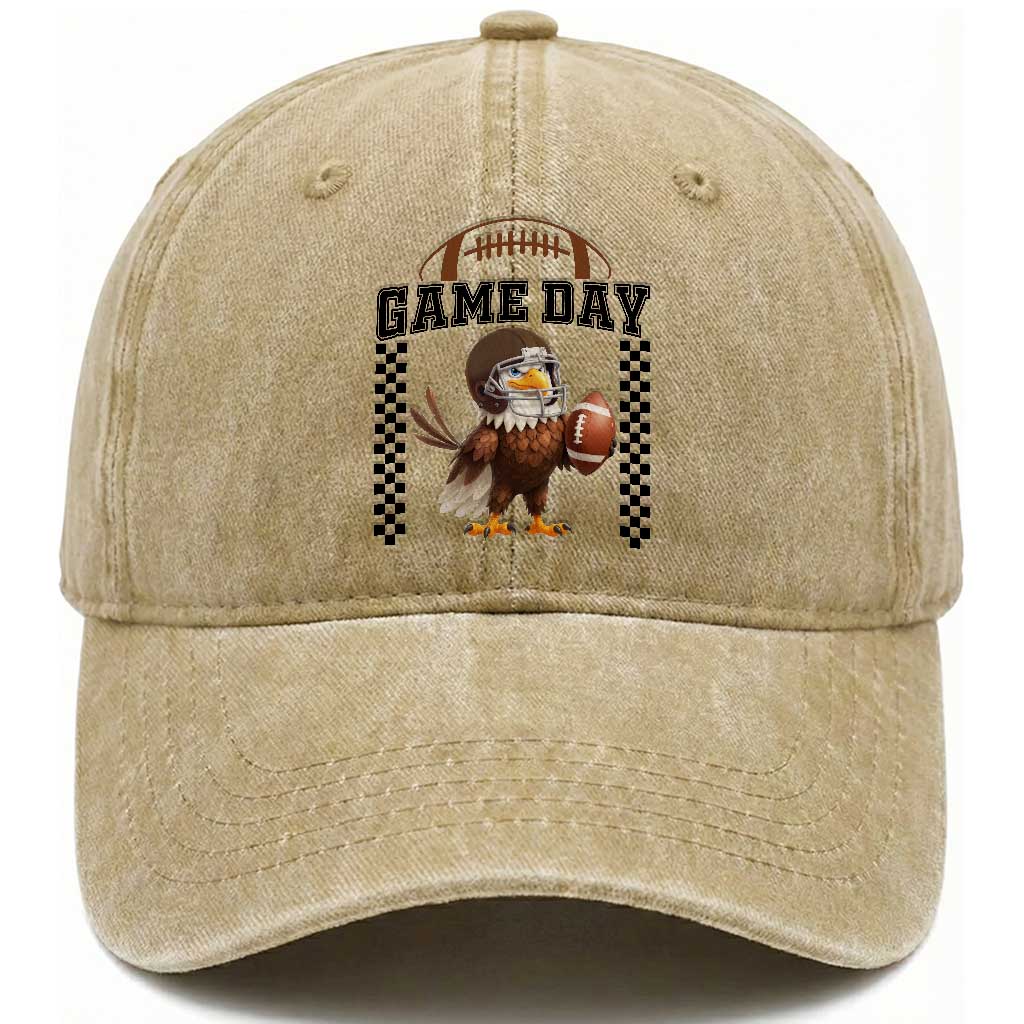 Funny EFF Game Day Humor Gift Washed Cotton Baseball Cap