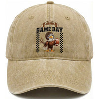 Funny EFF Game Day Humor Gift Washed Cotton Baseball Cap