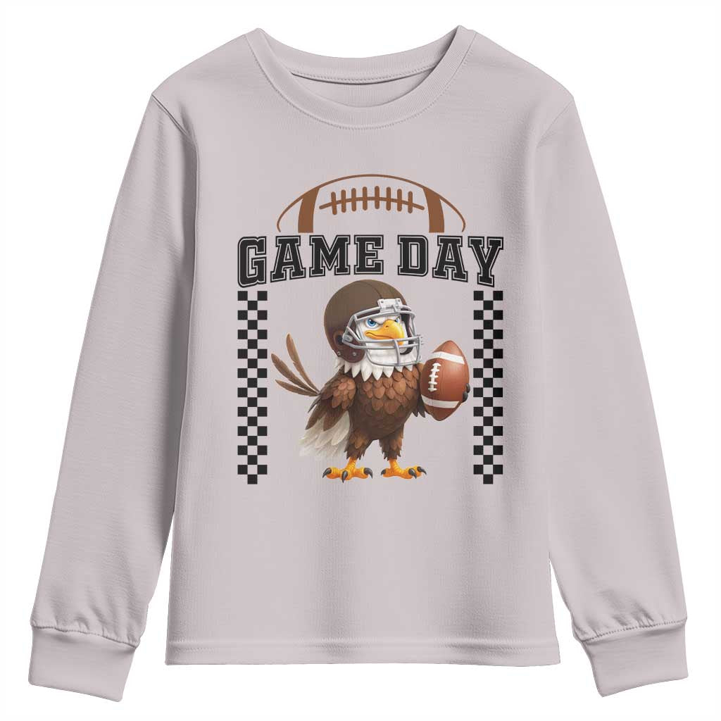 Eagle Football Youth Sweatshirt Game Day Humor Gift - Wonder Print Shop