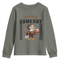 Eagle Football Youth Sweatshirt Game Day Humor Gift - Wonder Print Shop