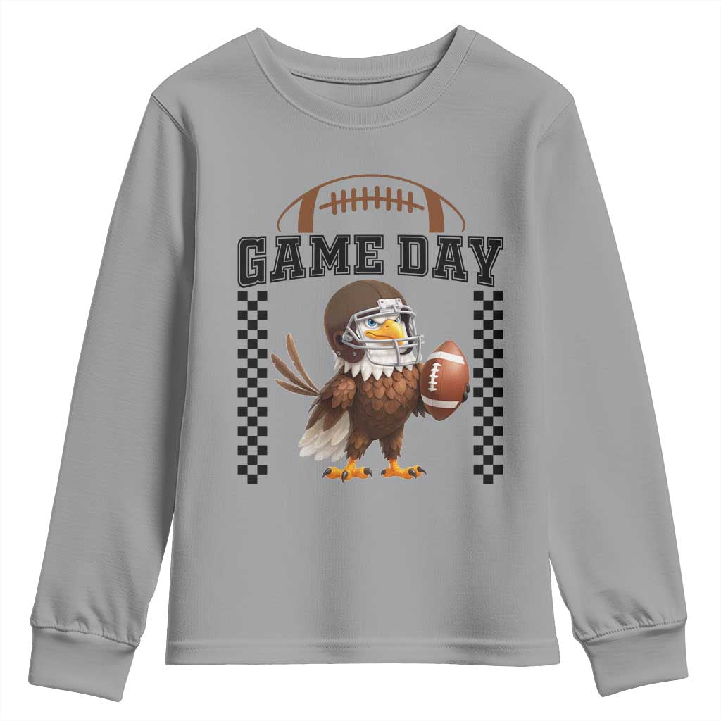 Eagle Football Youth Sweatshirt Game Day Humor Gift - Wonder Print Shop