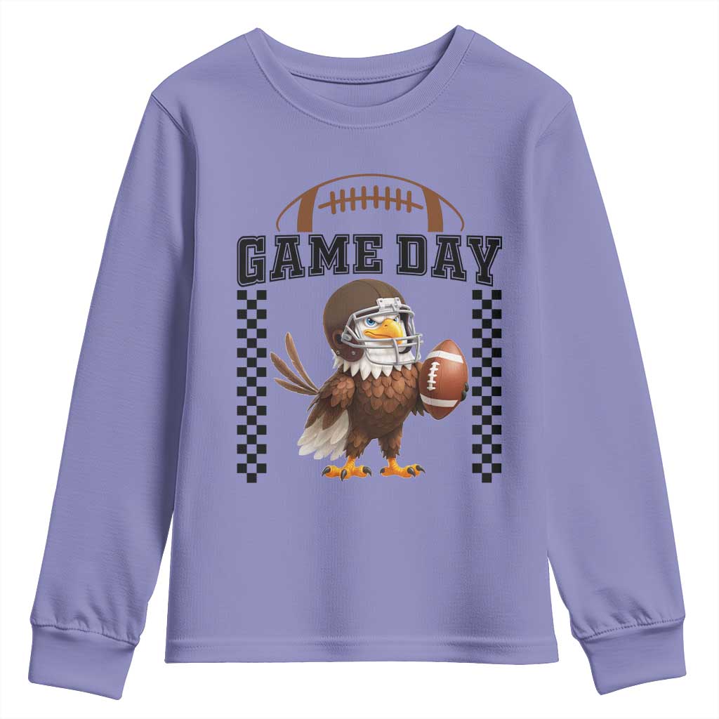 Eagle Football Youth Sweatshirt Game Day Humor Gift - Wonder Print Shop