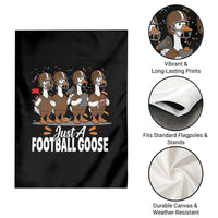 Just A Football Goose Garden Flag Animal Sports Fan Gift - Wonder Print Shop