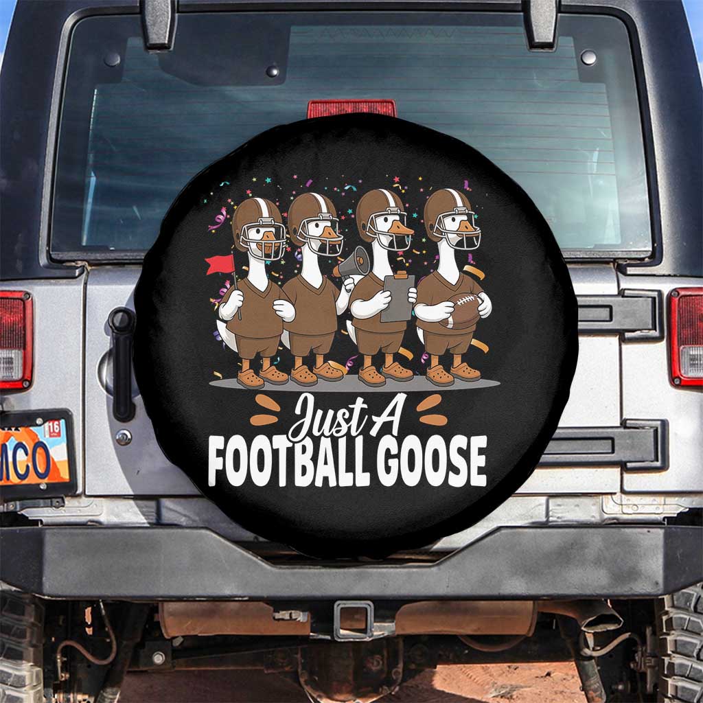 Just A Football Goose Spare Tire Cover Animal Sports Fan Gift - Wonder Print Shop