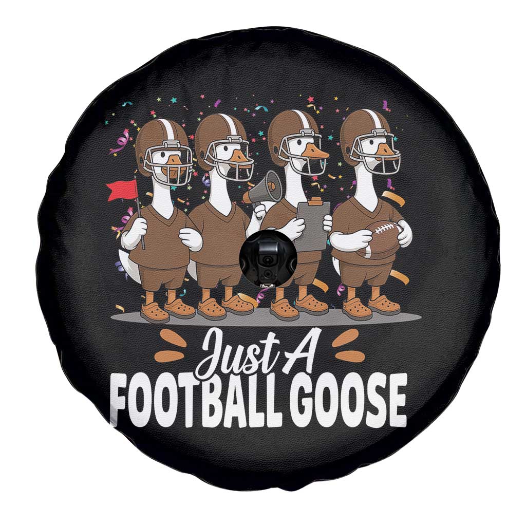 Just A Football Goose Spare Tire Cover Animal Sports Fan Gift - Wonder Print Shop