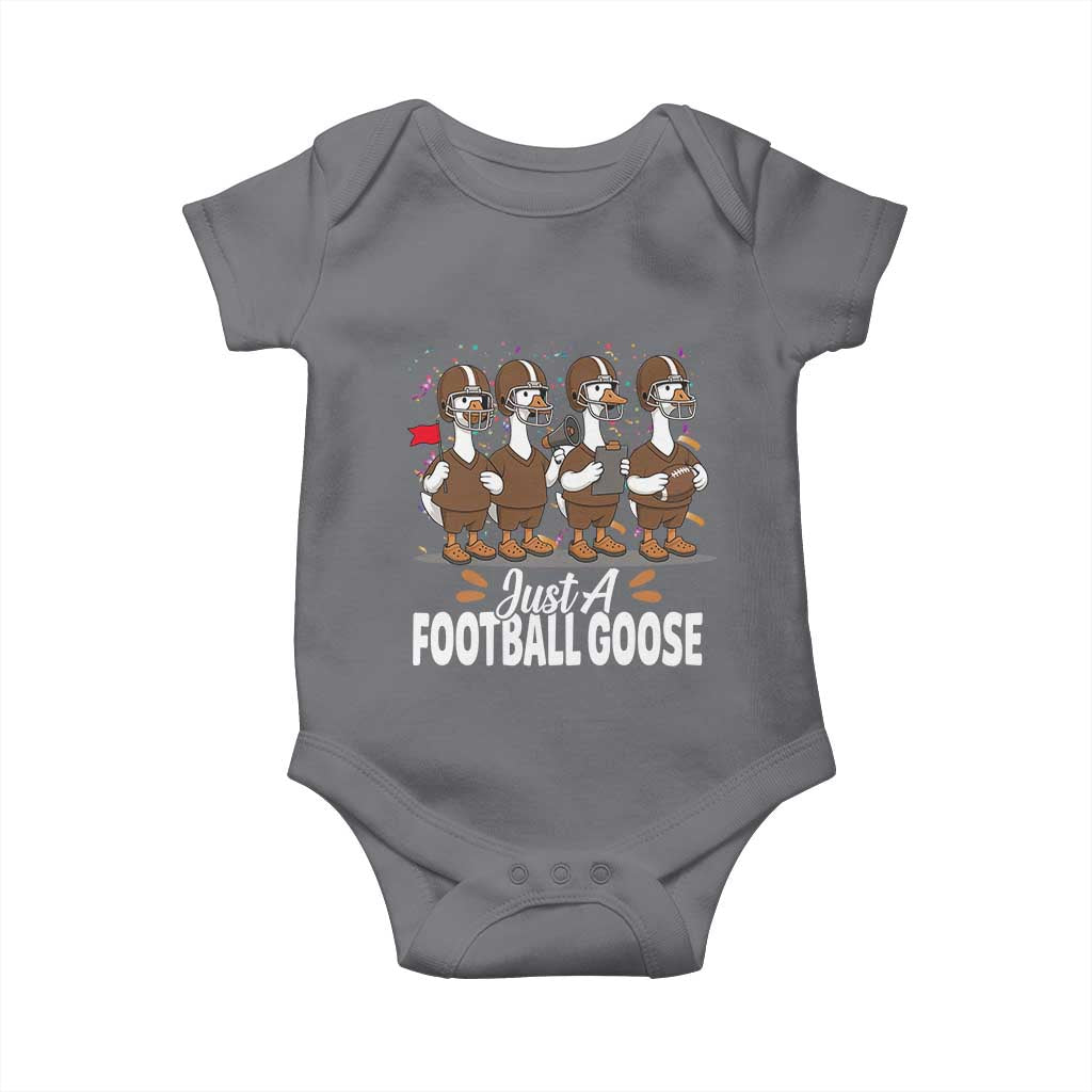 Just A Football Goose Baby Onesie Animal Sports Fan Gift - Wonder Print Shop
