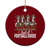 Just A Football Goose Ceramic Ornament Animal Sports Fan Gift - Wonder Print Shop