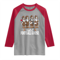 Just A Football Goose Raglan Shirt Animal Sports Fan Gift - Wonder Print Shop