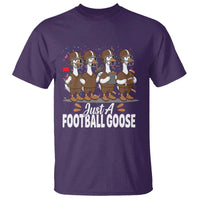 Just A Football Goose T Shirt Animal Sports Fan Gift - Wonder Print Shop