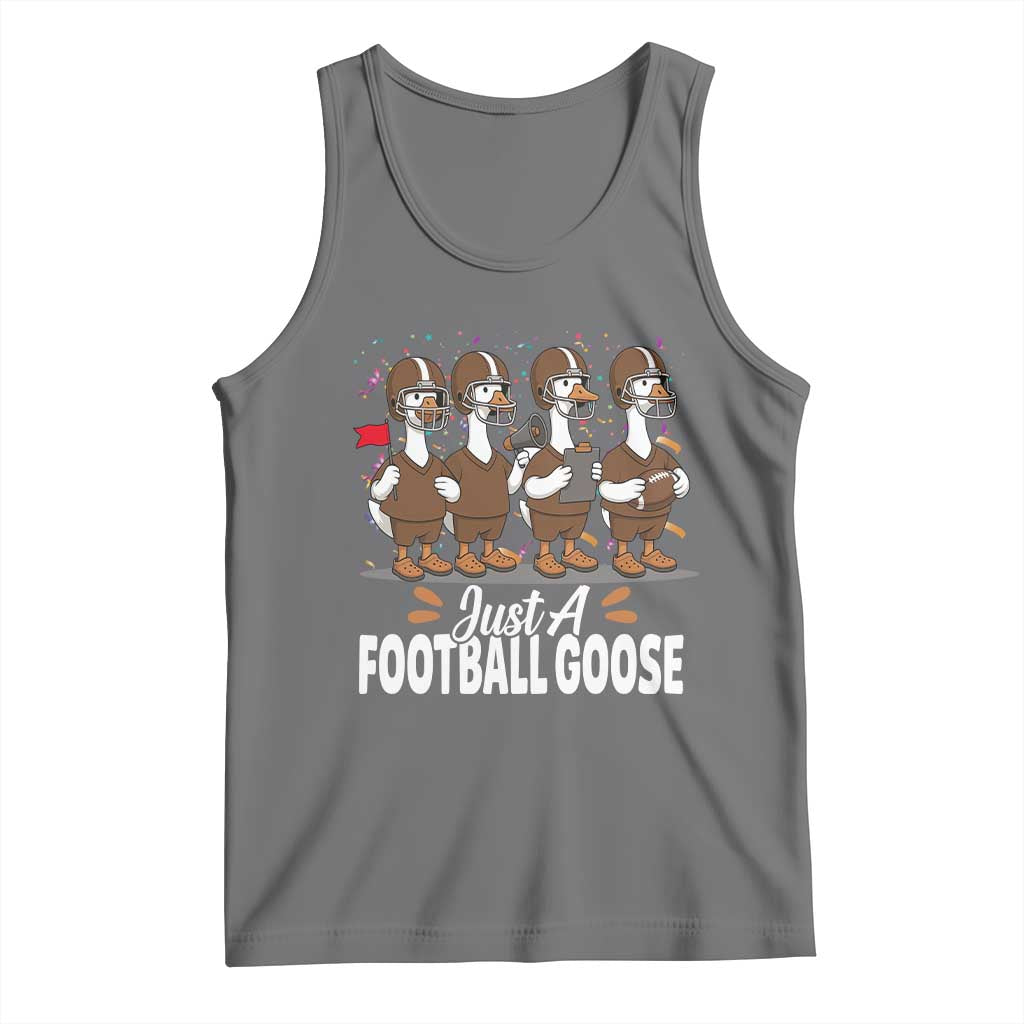 Just A Football Goose Tank Top Animal Sports Fan Gift - Wonder Print Shop