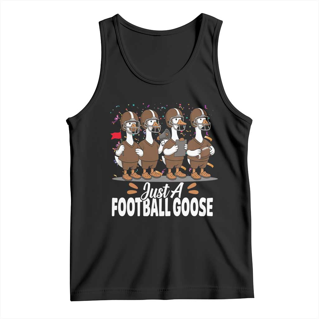 Just A Football Goose Tank Top Animal Sports Fan Gift - Wonder Print Shop