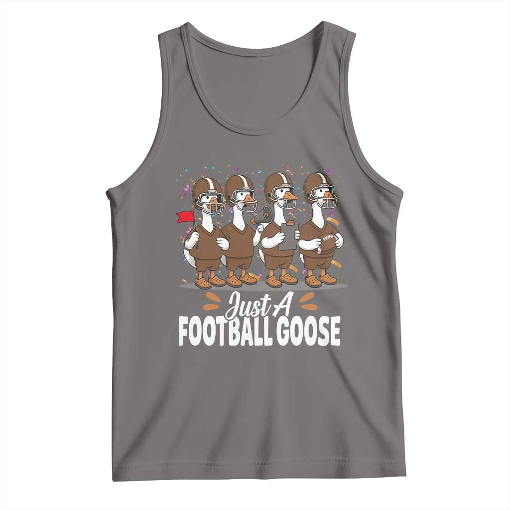 Just A Football Goose Tank Top Animal Sports Fan Gift - Wonder Print Shop