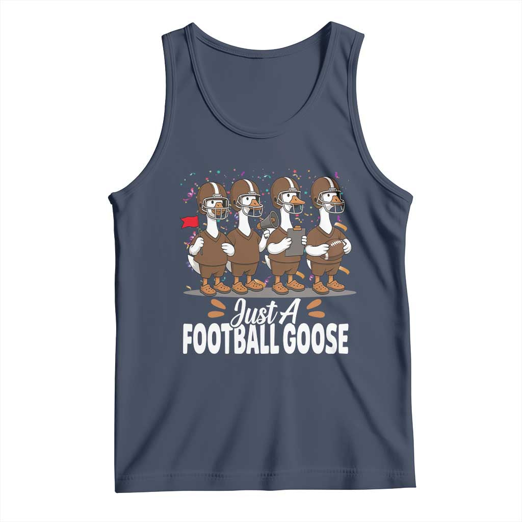 Just A Football Goose Tank Top Animal Sports Fan Gift - Wonder Print Shop
