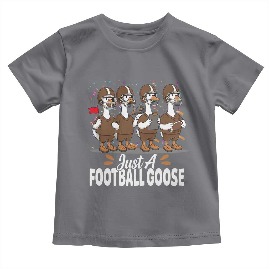 Just A Football Goose Toddler T Shirt Animal Sports Fan Gift - Wonder Print Shop