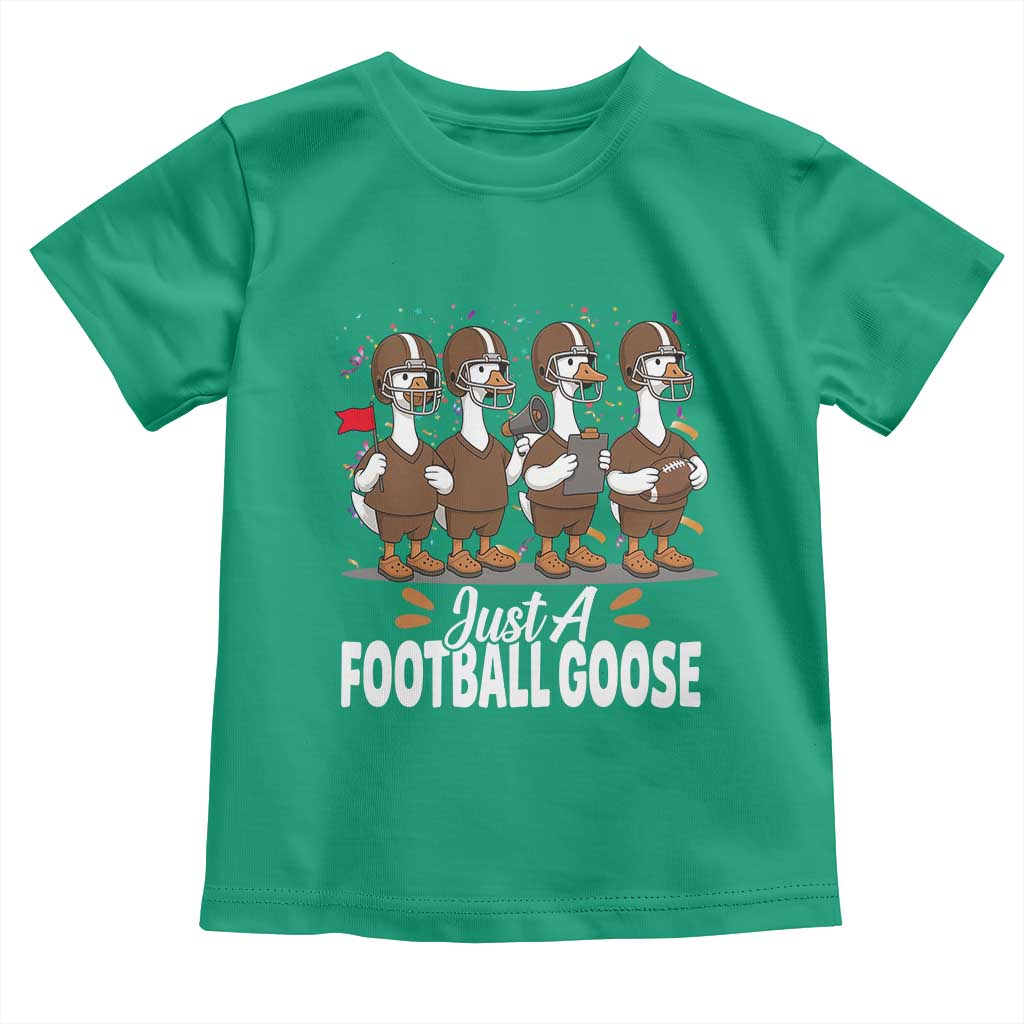 Just A Football Goose Toddler T Shirt Animal Sports Fan Gift - Wonder Print Shop
