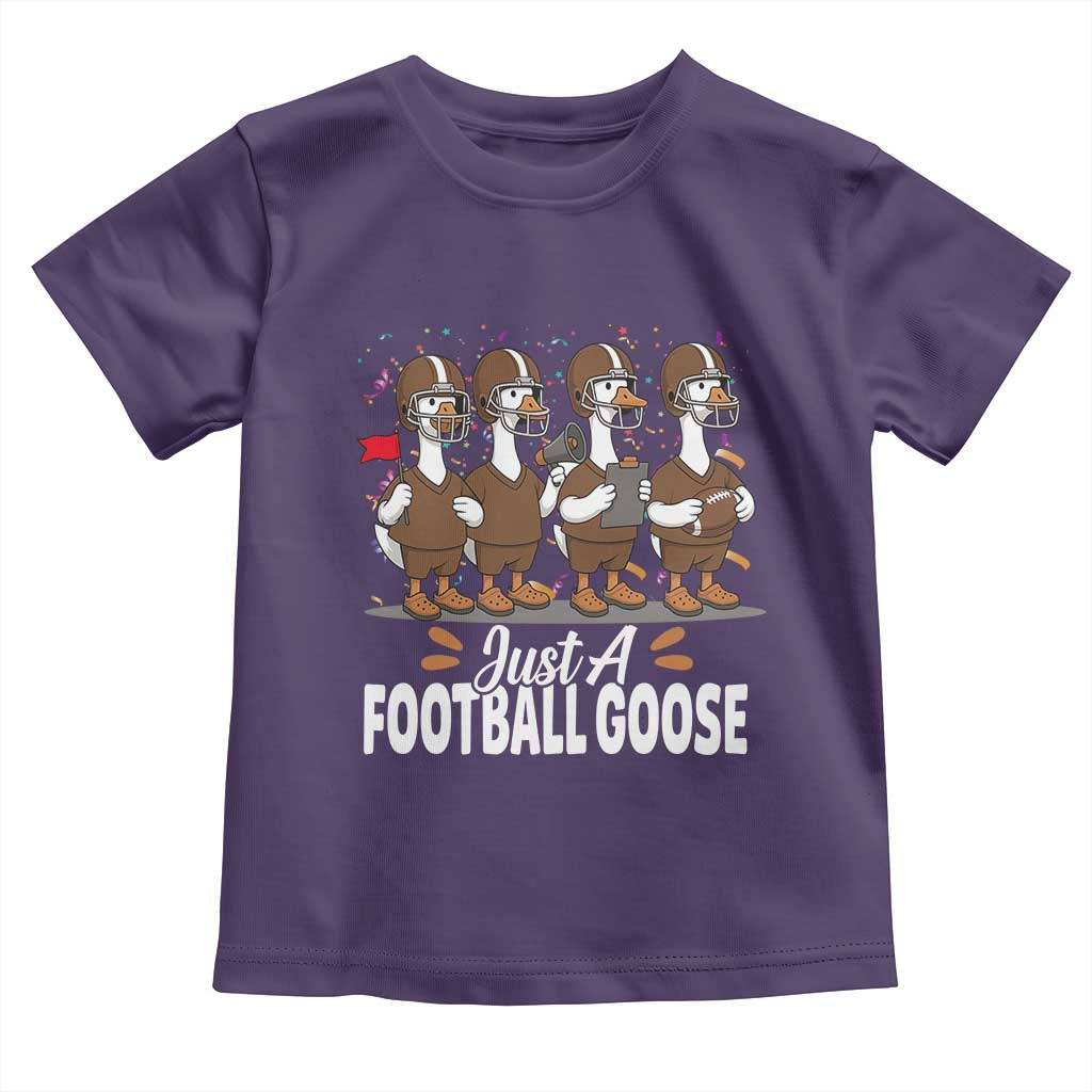 Just A Football Goose Toddler T Shirt Animal Sports Fan Gift - Wonder Print Shop