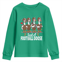 Just A Football Goose Youth Sweatshirt Animal Sports Fan Gift - Wonder Print Shop