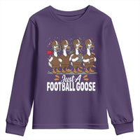 Just A Football Goose Youth Sweatshirt Animal Sports Fan Gift - Wonder Print Shop