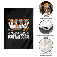 Just A Silly Football Garden Flag Animal Sports Fan Gift - Wonder Print Shop