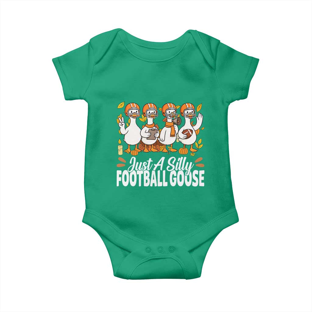 Just A Silly Football Baby Onesie Animal Sports Fan Gift - Wonder Print Shop