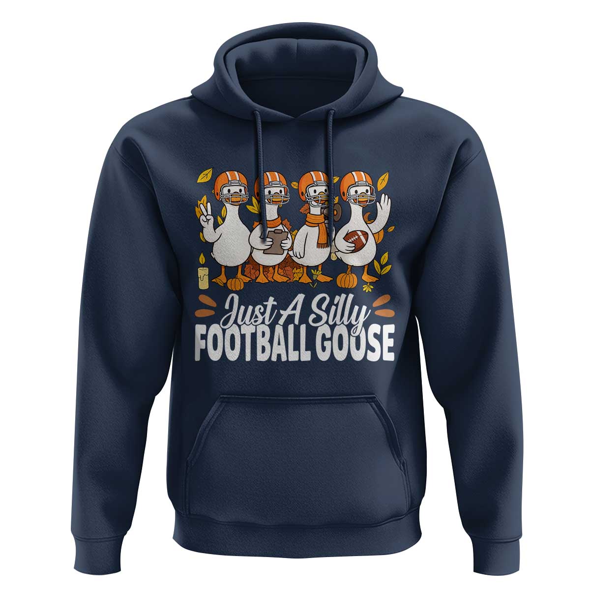 Just A Silly Football Hoodie Animal Sports Fan Gift - Wonder Print Shop