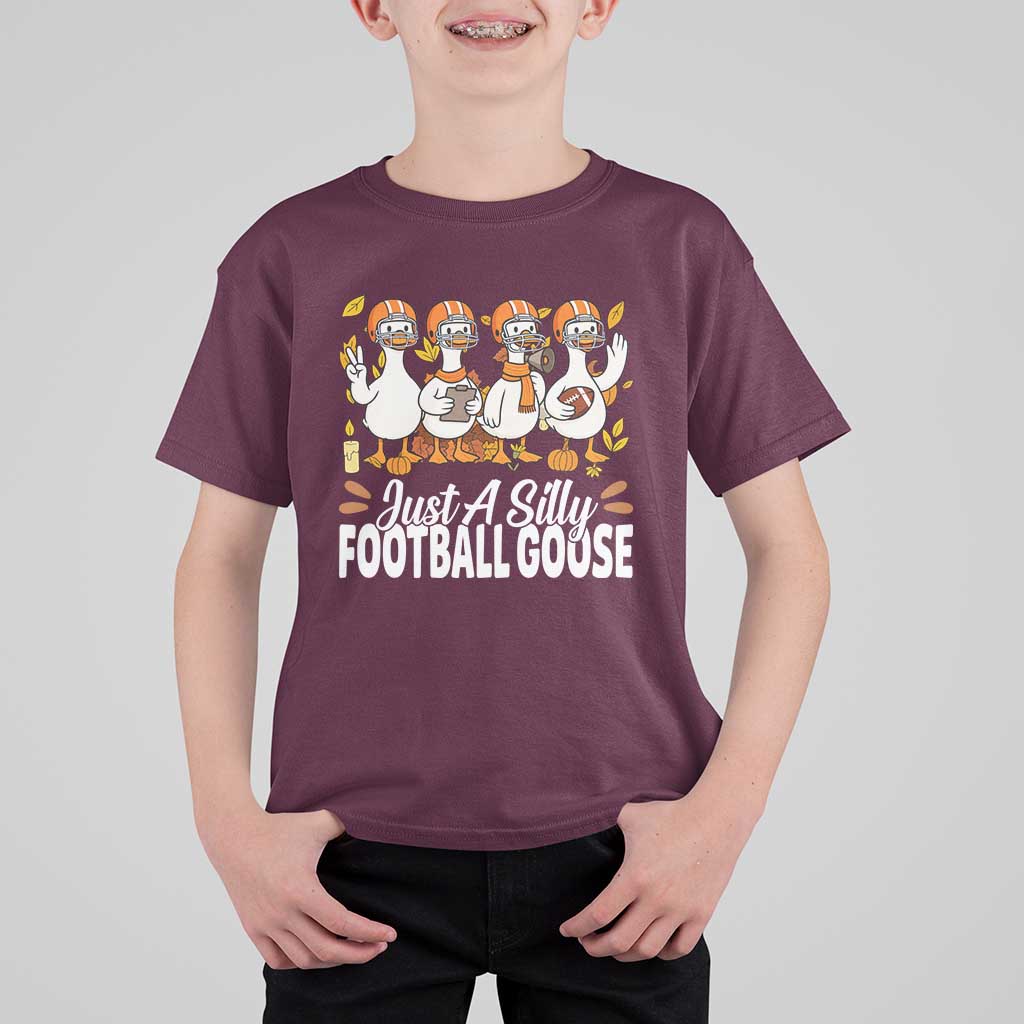 Just A Silly Football T Shirt For Kid Animal Sports Fan Gift - Wonder Print Shop
