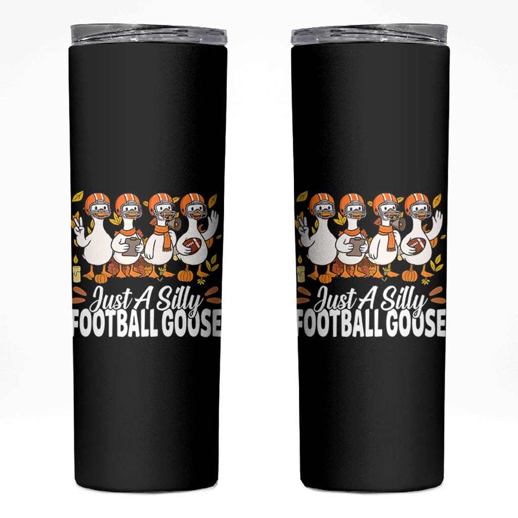 Just A Silly Football Skinny Tumbler Animal Sports Fan Gift - Wonder Print Shop